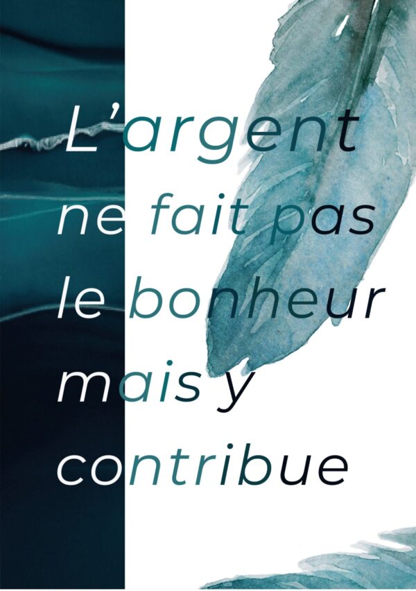 L'argent ne fait pas le bonheur mais y contribue